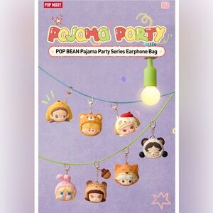 Pop Bean Pajama Party Series Earphone Bag - Multicolor - 1 Sealed, blind box